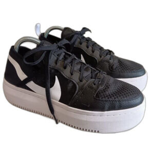 Nike Court Vision Alta Black White Women's 11 2021 Mesh Side CW6536-001